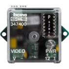 Konvertor 2-BUS Bticino, napájení ze sběrnice připojení analogové kamery, do DC 12 V/150 mA napájení ze sběrnice