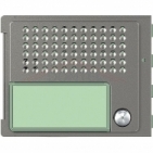 Audio jednotka základní 2-BUS Bticino videotelefony ROBUR kryt modulu elektroniky, 1 tlačítko, provedení-barva kov