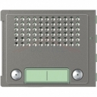 Audio jednotka základní 2-BUS Bticino videotelefony ROBUR kryt modulu elektroniky, 2 sloupce 2 tlačítka, provedení-barva kov