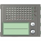 Audio jednotka základní 2-BUS Bticino videotelefony ROBUR kryt modulu elektroniky 351100, 1 sloupec 2 tlačítka, provedení-barva kov