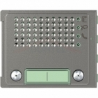 Audio jednotka základní 2-BUS Bticino videotelefony ROBUR kryt modulu elektroniky 351100, 2 sloupce 2 tlačítka, provedení-barva kov