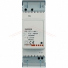 Síťový napaječ 2-BUS Bticino přídavný DC 18V/600 mA, 2 DIN, lokální napájení videotelefon, vstupní panel 